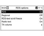 Радио 23 Конфигурирање на RDS За отворање на изборникот за конфигурирање на RDS: Притиснете го копчето CONFIG (конфигурација).
