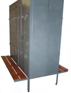 Locker Bench Range Double Sided LBAD003 LBRD003 LBSD003 Double sided lockers accommodate 2 lockers back to back. Locker bench units combines storage and seating requirements for changeroom.
