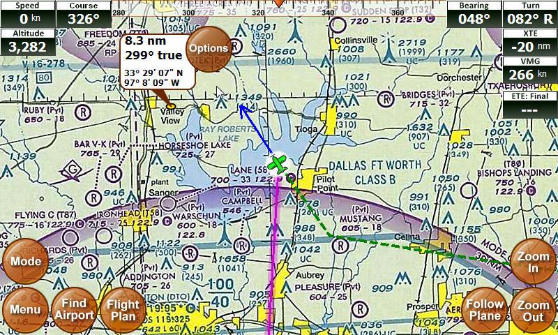) Inserts the selected location as a waypoint in an active flight plan. If the flight plan has multiple legs, the system will insert the waypoint in the most appropriate leg.