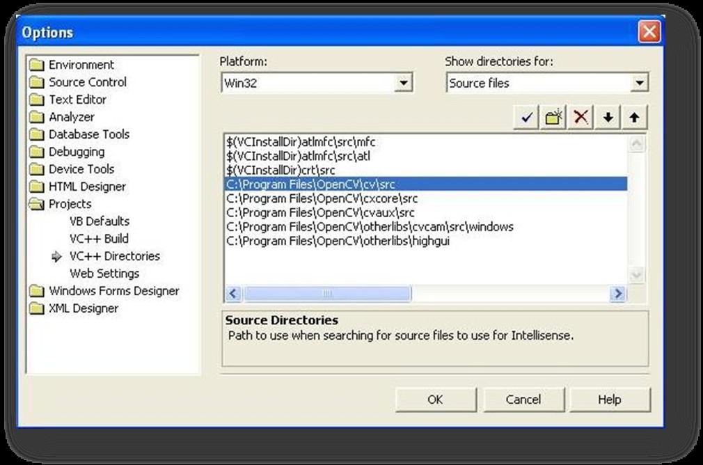 Slika 17 Prikaz opcija koje treba podesiti u Source files izborniku Nakon toga pritisnite OK i IDE okruženje bit