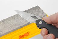 Straight-line sharpening groove for hooks and pointed objects Micro-Tool Sharpening Pad for tips of your knife blade
