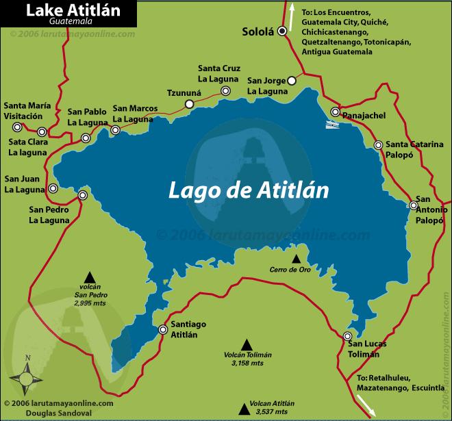 Location How to get there (from Guatemala City, airport): Route: Guatemala Antigua San Juan la Laguna (Lago de Atitlán) Transportation: Price: Min. Time: Shuttle http://www.