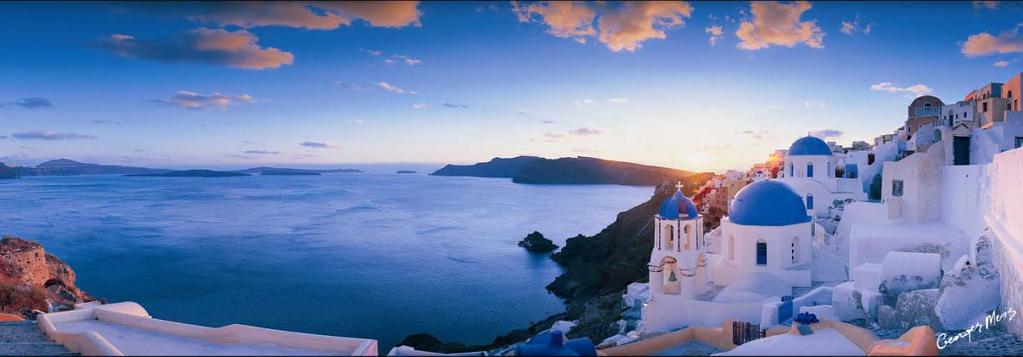 DAY 4: As you approach Santorini, it's easy to imagine the cataclysm that gave birth to this astonishing and very popular Greek Island.