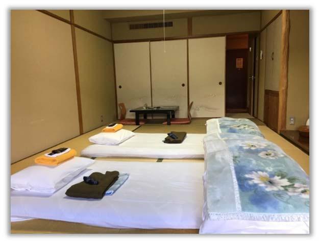 Accommodation Along the Kumano Kodo trek, we ll stay in Japanese style accommodations.