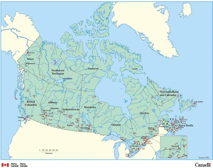 Figure 2: National Historic Sites of Canada