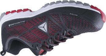 DELTA SPORT S1P SAFETY TRAINER Upper: injected PU on mesh. Lining: polyester. Insole: removable preformed - polyester on EVA.