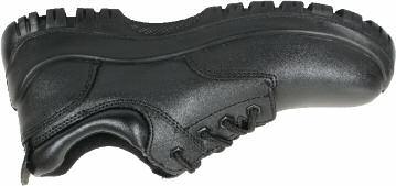 EN ISO 20345:2011 Black ST1062 UK 3-13 ULTIMATE SAFETY SHOE Steel toe cap and protective midsole. Water resistant leather upper with padded ankle support.