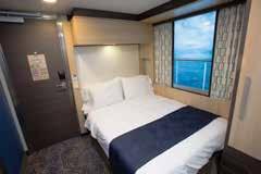 Studio Interior Stateroom virtual balcony Interior Stateroom virtual balcony Ocean View Studio Cabins provide guests with all the sight and sounds from a balcony view using super-realistic virtual