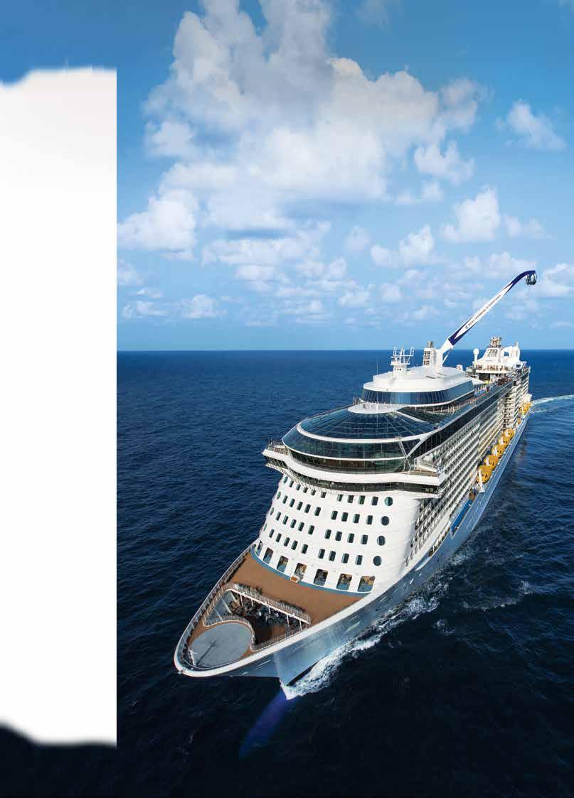 THE MOST AMAZING, INNOVATIVE SHIP AFLOAT Mega-excitement Singapore Ovation of