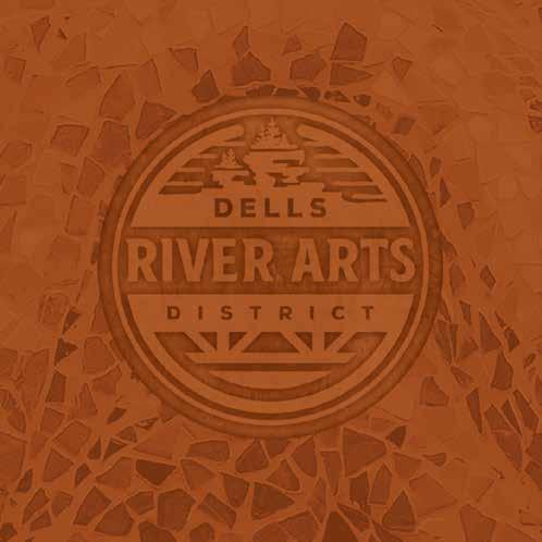 DELLS RIVER ARTS DISTRICT BRAND BOOK AND STYLE GUIDE DECEMBER 2016 SPECIALTY USAGE OF LOGO The logo can be used as a subtle watermark when using the custom mosaic patterns shown on page 27.