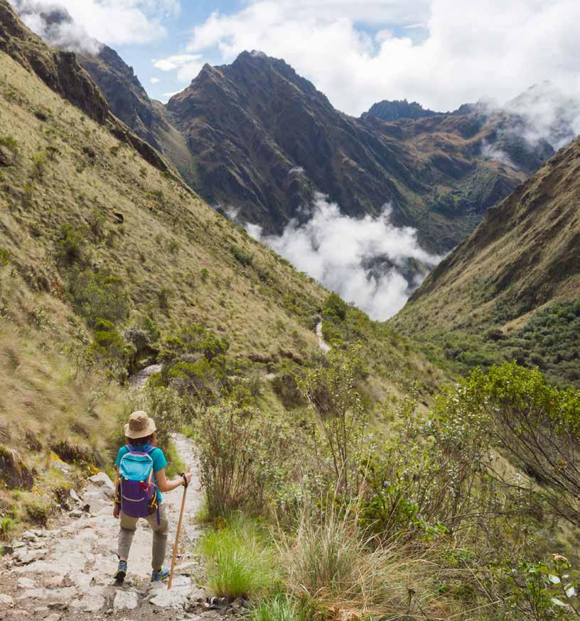 Day 06 Inca Trail (Shared services) (B/L/D) The Inca Trail to Machu Picchu is rated among the best trekking trips in the world because of the exquisite beauty of its natural surroundings.