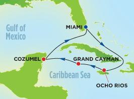 Western Caribbean Cruise February 7 th 14 th, 2016 RT from Miami to Great Stirrup Cay, Ocho Rios, Grand Cayman and Cozumel Inside Category IF