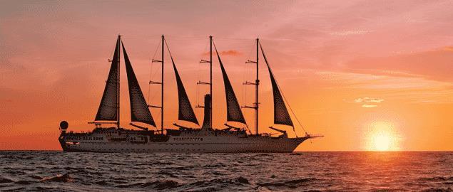 With 3 beautiful sailing yachts and 3 all suite power yachts whichever you choose, you will enjoy elegant surroundings. With sails or without, your Windstar yacht is waiting.