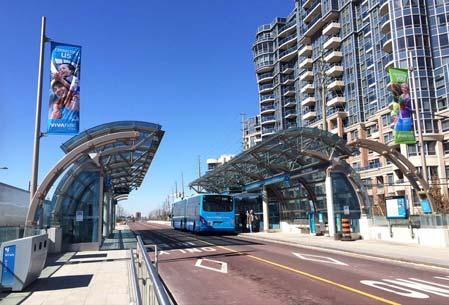 0 km of rapidway, with 10 centre vivanext stations and 1 curbside station Construction commenced in late 2010 the first segment from Bayview Ave.