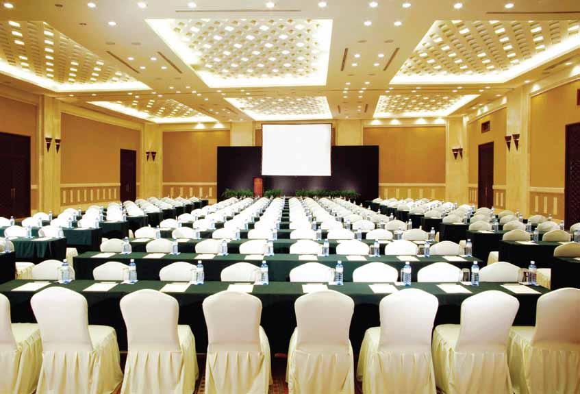 Ideal for events ranging from weddings to conferences and business meetings, the Grand Marissa Ballroom can be divided into five sections, each equipped with audio and video, and is located next to