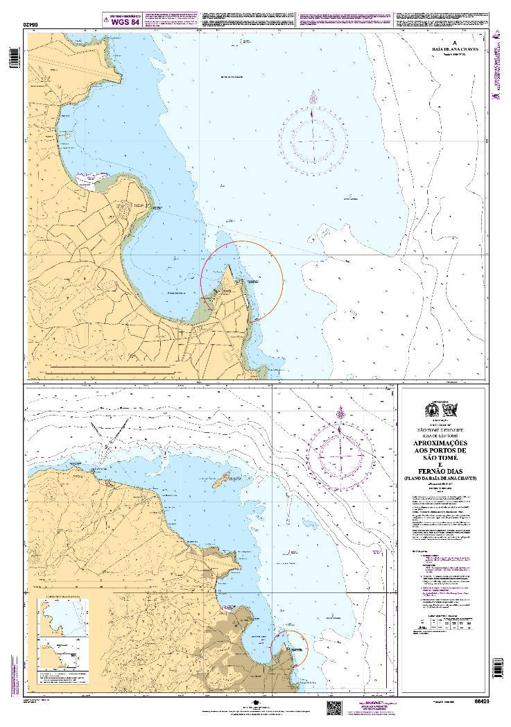 Figure 23 - Nautical Chart PT 66420 and ENC PT 466420 and PT 568520.