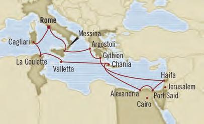 16 Ju Rome (Civitavecchia), Italy Disembark 8 am 28 Ju Barceloa, Spai Embark 1 pm 7 pm 29 Ju Provece (Marseille), Frace 8 am 6 pm 30 Ju Florece/Pisa/Tuscay (Livoro), Italy 8 am 8 pm 1 Jul