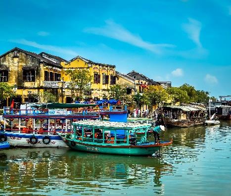 Drive along one of Vietnams most scenic roads travelling over the Hai Van pass with views of the picturesque coastline and quaint villages. Arrive in Hue, the former imperial capital of Vietnam.