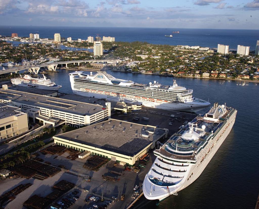 Forty cruise ships from 15 cruise lines called at Port Everglades during the 2007/2008 Caribbean cruise season, including: Carnival Cruise Lines, Celebrity Cruises, Costa