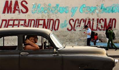 On the road in Havana. (Chip Somodevilla/Getty)On the road in Havana.