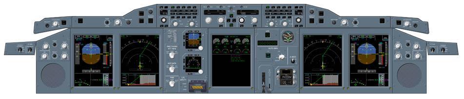Fly-by-Wire Design Fly-by-Wire Cockpit Instruments panel Display units are located in the full view of both pilots Display units to: fly (PFD)