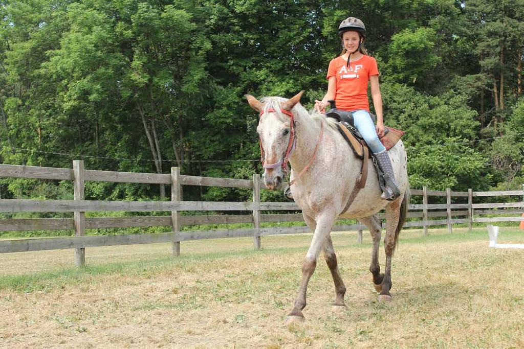 For this program campers are expected to tack untack without help, feed care for their horses whether renting or bringing their own.