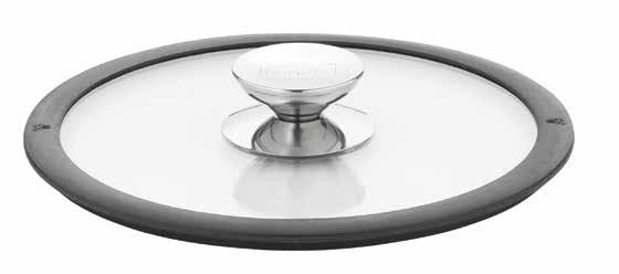Accessories GLASS LIDS We offer many different glass lids that suit to our products. High domed glass lids, if you want to prepare a roast meat.