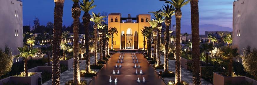 We arrive in Marrakech and check into our hotel for the next 3 nights The Hivernage Hotel & Spa where we enjoy dinner.