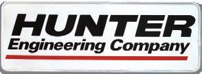 Hunter Engineering Company logo tastefully integrated into the design.