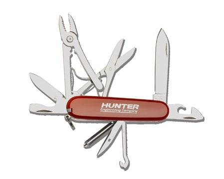 blades, orange peeler with screwdriver tip, toothpick, tweezers,