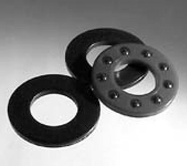 THRUST BEARINGS BORE SIZE.128 TO 1.253 MATERIAL 410 STAINLESS STEEL OR C1075 CARBON STEEL STAINLESS STEEL NUMBER CARBON STEEL NUMBER ØB +.005 -.000 A +.000 -.005 C T L ±.