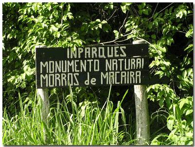 One of the two signs along the road to San Francisco de Macaira (photo Rodolfo Castillo) Human influence There are several agricultural zones around the monument that have been in existence for many