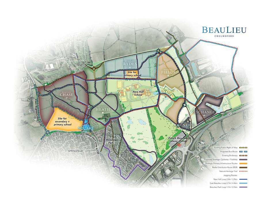 L&Q @ BEAULIEU A new relief road on the outskirts of the development will provide a smooth connection to the and, giving easy accessibility into and out of Beaulieu A further new primary school site
