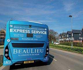 A regular bus service operates from Beaulieu to the station, which also takes you into Chelmsford city centre itself.