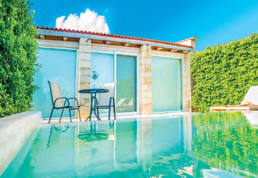 GREECE, CRETE LOFOS SUITE CHANIA AREA Created with romantic getaways in mind, Lofos Suite is a special villa on the outskirts of Aghia Marina.