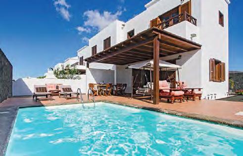 CANARY ISLANDS, LANZAROTE VILLA TANIBO PLAYA BLANCA With luxurious garden furniture, a pretty pool and garden, there are loads of places to relax in the sun at Villa Tanibo.