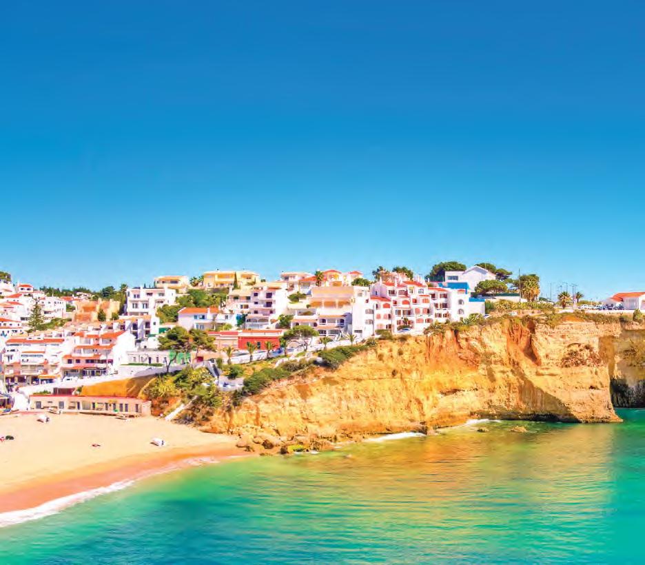 coastline and forested hillsides. Carvoeiro, The Algarve Apr 16 LANGUAGE: PORTUGUESE May 19 CURRENCY: EURO Portugal Jun Jul 21 23 TIME DIFFERENCE: GMT FLIGHT TIME: 3-4.