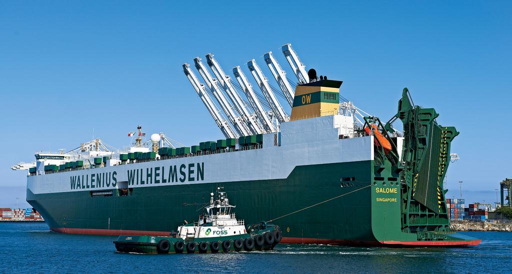 On July 15, WWL s MV Salome docked at Pier F, ushering in a new era of clean ships calling at the Port of Long Beach.