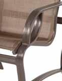 Eclipse Sling Aluminum Sling Eclipse Sling 2 x 5/8 Ribbed Arm Available in Padded Sling Ribbed Arm Extrusion #W8250 Dining Arm Chair 24 24 35 17 24 #W8250HB High Back Dining Chair 24 24 42 17 24