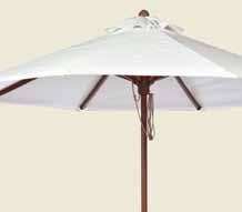 Aluminum Fabric Patio Umbrella Fabric Pacific Type Retail Market Umbrella Diameter 9 Ribs 8 Deluxe Wood Ribs & Brass Hardware