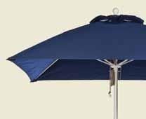 5 Ribs Lift Vented Cover Pole Pole Colors Fabric Umbrella Bases #WUB-50 Aluminum Base Color: Anodized aluminum or any frame finish.
