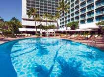 Towering 26 floors over Waikiki, the hotel offers fantastic views from its guest rooms which all feature a private balcony.