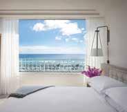 30 With a fantastic location right on Kalakaua Avenue, the Hyatt Regency Waikiki Beach Resort & Spa boasts spacious, island-chic guest rooms all offering stunning views of the Pacific Ocean or the