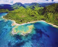 Kaua i, the Garden Isle, has incredible natural beauty with soaring mountains, jagged cliffs, winding rivers and cascading waterfalls. Experience a feeling of romance, adventure and pure escape.