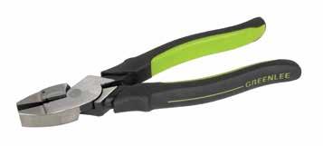 Note: this is not an insulated tool. Stripping Pliers (0151-09SM and 0151-09SD) Stripping hole allows stripping of #12 AGW solid wire. Looping and bending hole forms wire for connections.