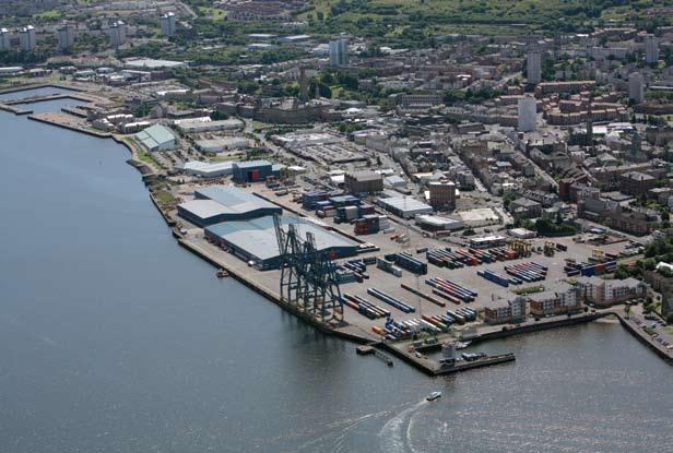 A sheltered, deep water port, it has purpose-built container facilities and is the main container port for Glasgow and surrounding areas.