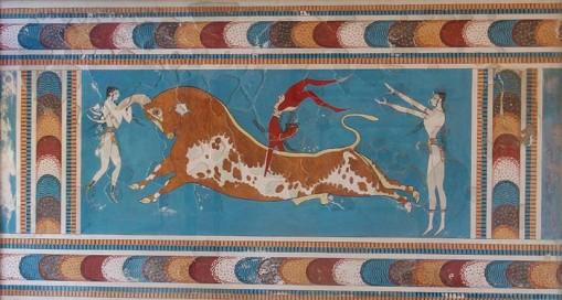 The Minoans developed their own writing system, known as linear A (as yet only partially deciphered) and Linear B.
