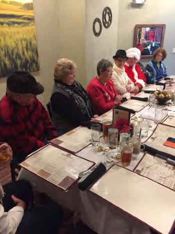 Unit Gathering Update: December Luncheon in Sun Prairie as reported by Dave Sherman On December 10th, 15 unit members and some guests gathered at Buck & Honey s restaurant for our December luncheon.