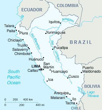 PERU: POPULATION Chancay Department Area % Population Population Piura 6.