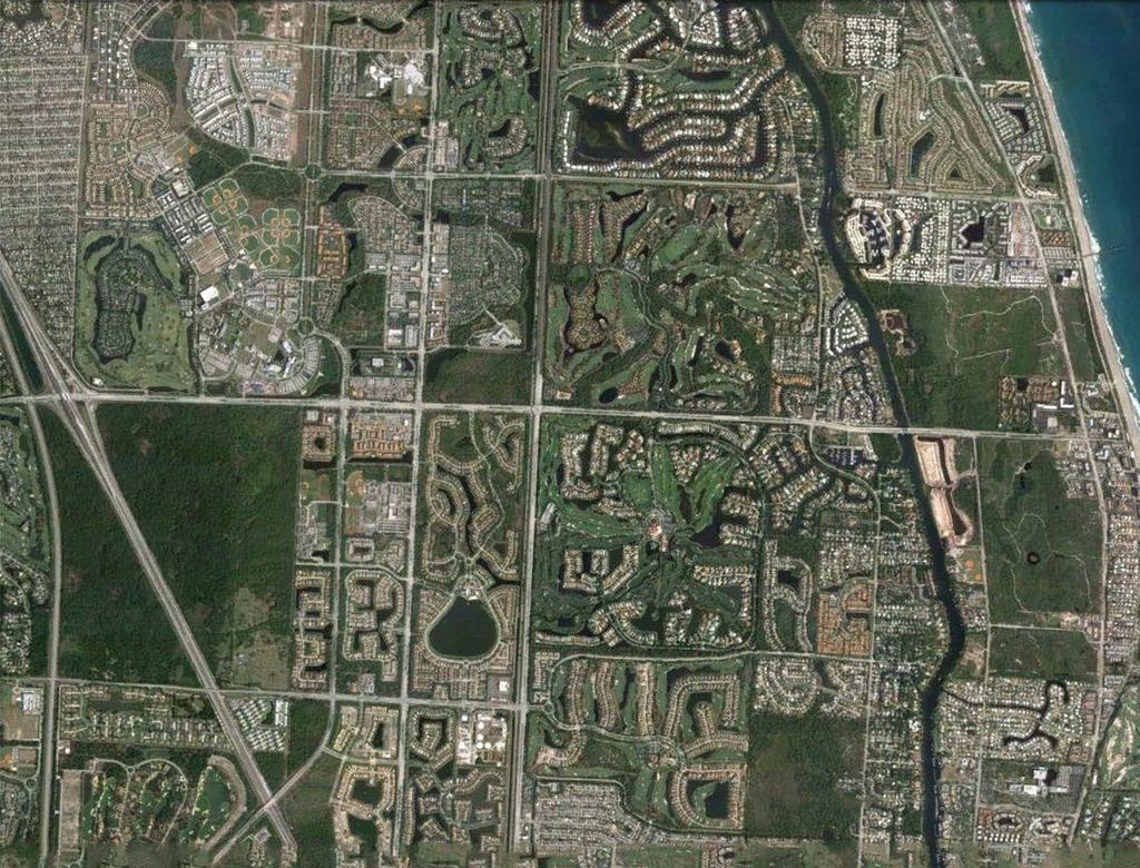 DONALD ROSS CORRIDOR AERIAL INDEPENDENCE MIDDLE SCHOOL FLORIDA ATLANTIC UNIVERSITY ABACOA TOWN CENTER MAX PLANCK Eastpointe Country Club Eastpointe SF Residential Marsh Pointe Elementary G4S